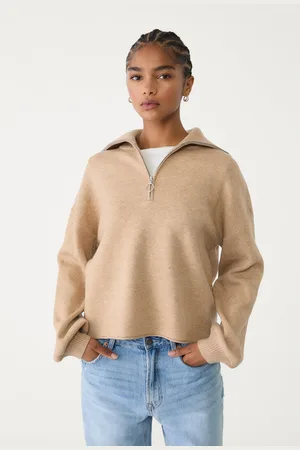 Stradivarius Pullover in maglia cerniera XL