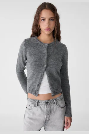 Stradivarius Cardigan in maglia con bottoni M