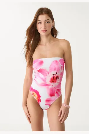 Stradivarius Costume da bagno bandeau a fiori M