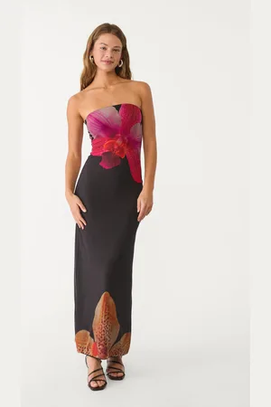 Stradivarius Vestito spalle scoperte fiore M