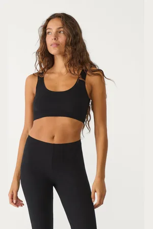 Stradivarius Top cropped cucitura invisibile XS