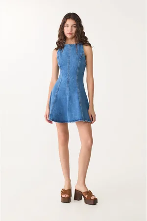 Stradivarius Vestito corto denim S
