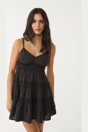Stradivarius Vestito corto spalline volant L