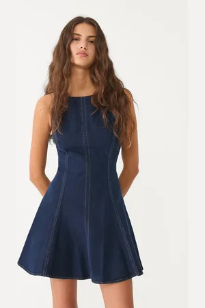 Stradivarius Vestito corto denim S
