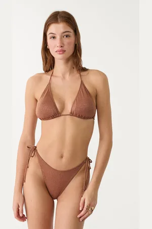 Stradivarius Slip bikini filo metallizzato M
