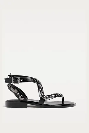 Stradivarius Sandali bassi elementi metallici 40