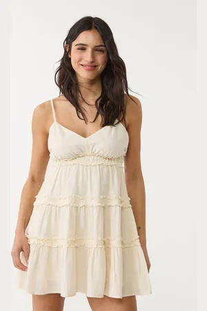 Stradivarius Vestito corto spalline volant L
