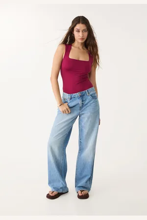 Stradivarius Body in poliammide scollo quadrato XS