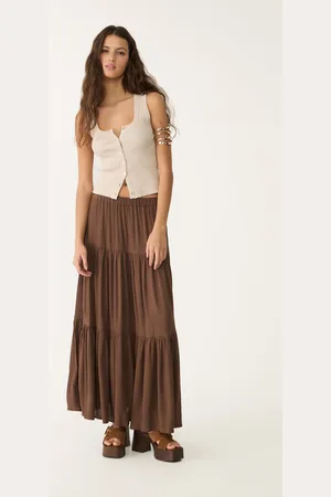 Stradivarius Gonna midi boho L