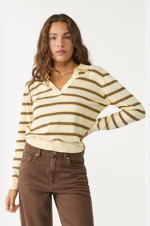 Stradivarius Polo in maglia a righe M