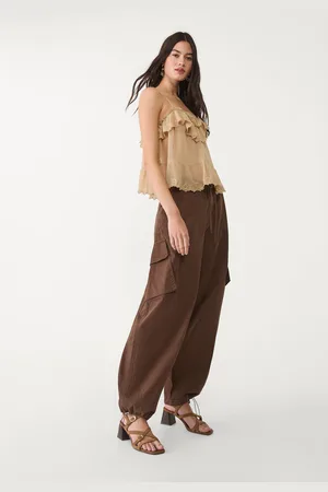 Stradivarius Pantaloni cargo barrel balloon 36