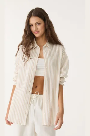 Stradivarius Camicia in misto lino XS