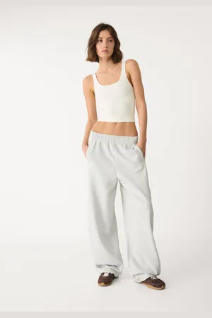 Stradivarius Pantaloni in felpa barrel M