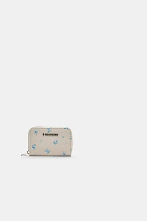Stradivarius Portamonete con cerniera a fiori OS