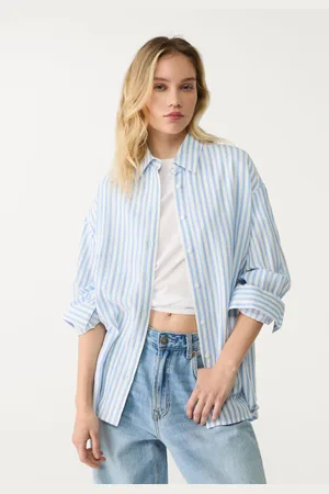 Stradivarius Camicia in misto lino M