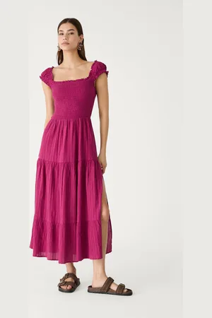Stradivarius Vestito fluido midi XS