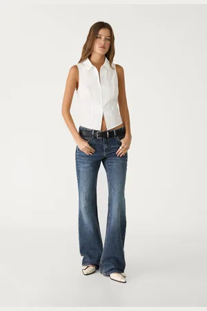 Stradivarius Camicia fitted senza maniche con zip L