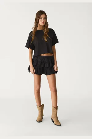 Stradivarius T-shirt oversize crop S