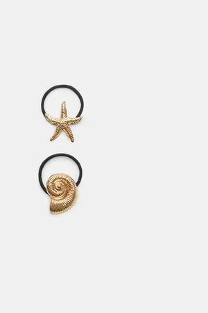 Stradivarius Set 2 elastici per capelli Sotto il mare OS