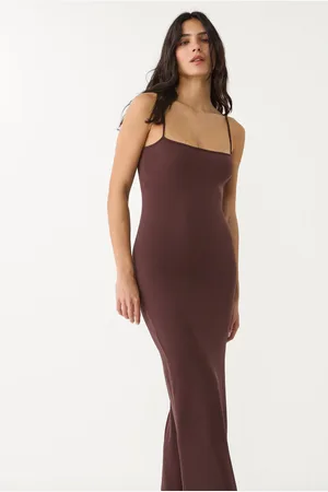 Stradivarius Vestito lungo con bretelle S