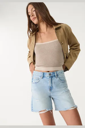 Stradivarius D93 Short denim longline 36