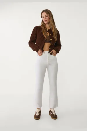 Stradivarius Jeans D78 cropped flare 46