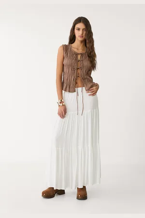 Stradivarius Gonna midi boho XL