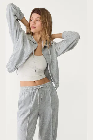 Stradivarius Felpa con cappuccio in velluto M