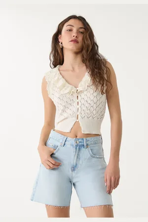 Stradivarius D93 Short denim longline 40