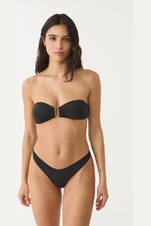 Stradivarius Top bikini a fascia U metallica L