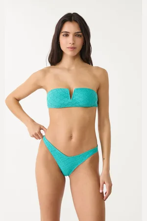 Stradivarius Top bikini fascia V crochet S