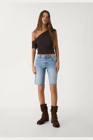 Stradivarius Bermuda denim ciclista 44