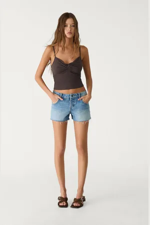 Stradivarius Shorts mini in denim 46