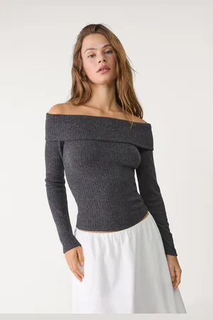 Stradivarius Maglietta con spalle scoperte M