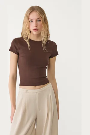Stradivarius Maglietta basic slim fit M