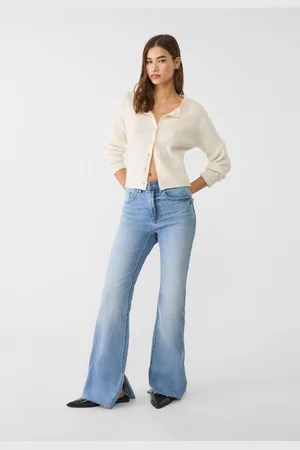 Stradivarius Jeans flare slit 42
