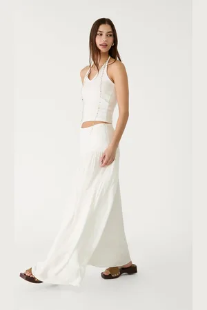 Stradivarius Gonna combinata morbida midi L