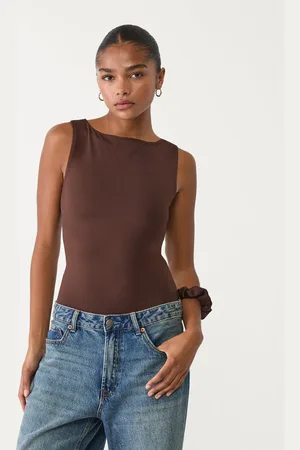 Stradivarius Maglietta basic scollo a barchetta XL