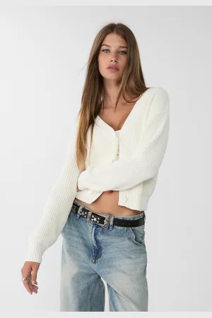 Stradivarius Cardigan in maglia con bottoni L