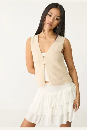 Stradivarius Gilet in maglia con bottoni M