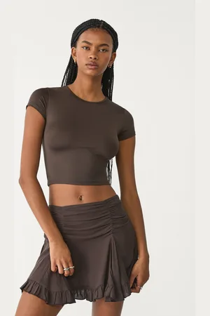 Stradivarius Minigonna effetto arricciato XL