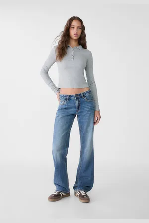 Stradivarius Jeans straight fit low waist 48