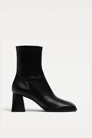 Stradivarius Stivaletti stretch con tacco medio 38