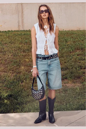 Stradivarius D95 Jort bermuda denim 42