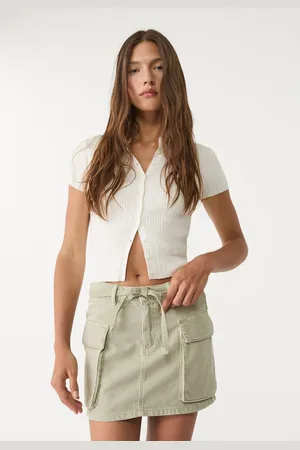 Stradivarius Minigonna militare 36