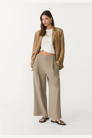 Stradivarius Pantaloni culotte eleganti con pinces S