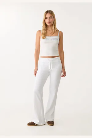 Stradivarius Pantaloni jogger a campana con coulisse XL
