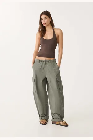 Stradivarius T-shirt collo halter XL