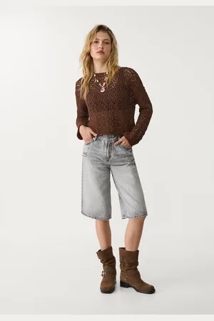 Stradivarius Jort bermuda denim 36