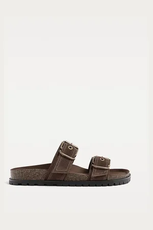 Stradivarius Sandali bassi in pelle 38